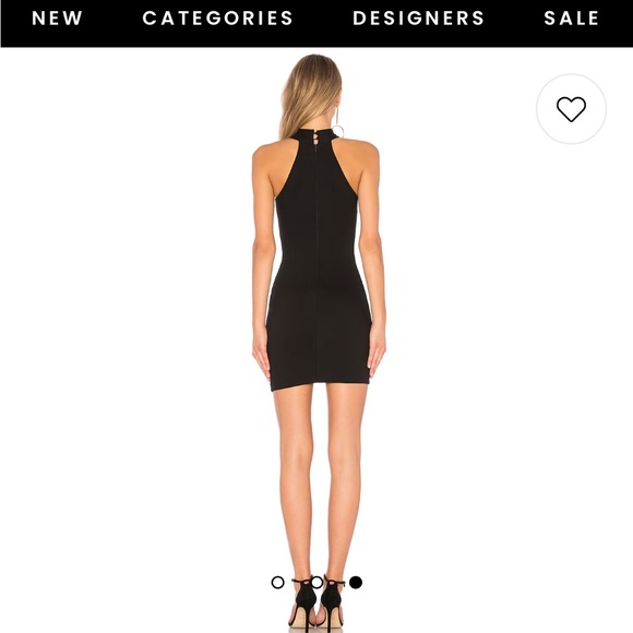 Brand New - black sized medium TEGAN WRAP DRESS (revolve, superdown) - Picture 3 of 3